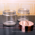 Hot sale sealable clear14oz 420ml round straight sided airtight food storage glass jam honey salad jars